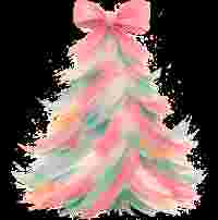 Watercolor Tree Pink