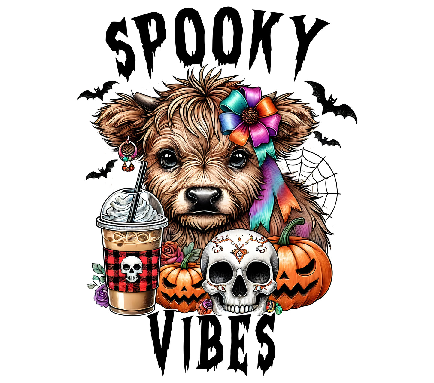 Spooky Vibes Cow