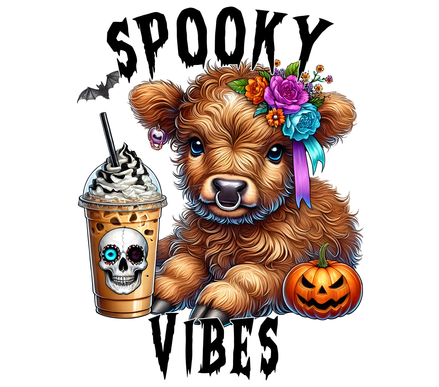 Spooky Vibes Cow 2