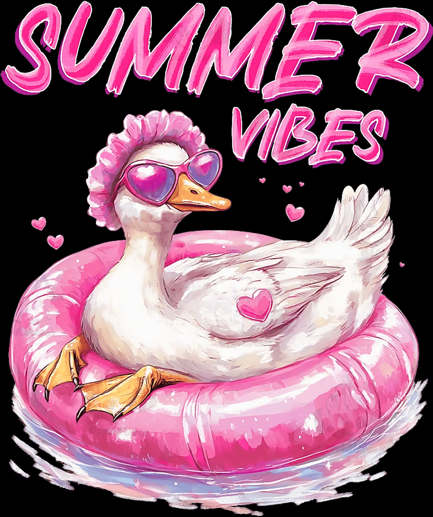 Summer Vibes Goose Pink