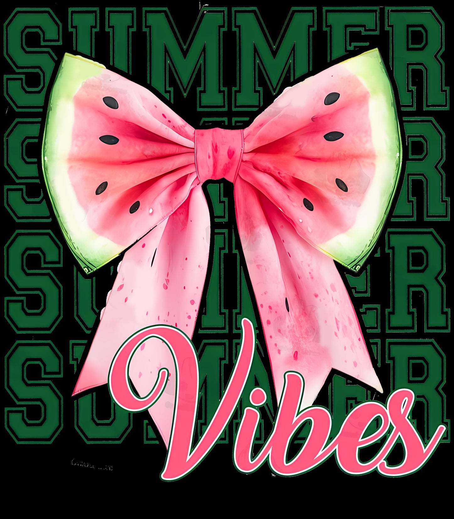 Watermelon Bow Summer Vibe