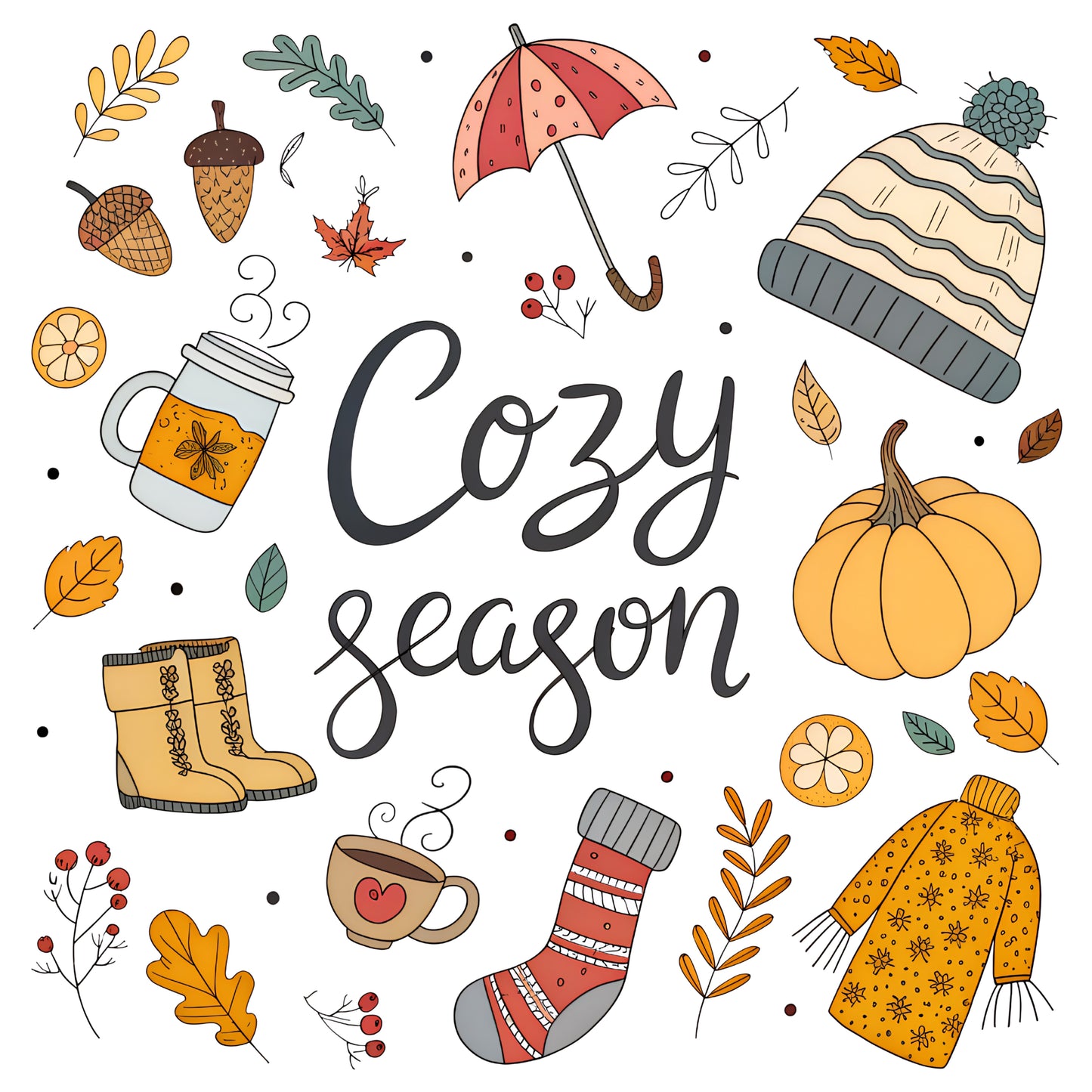 Cozy Season heart cup
