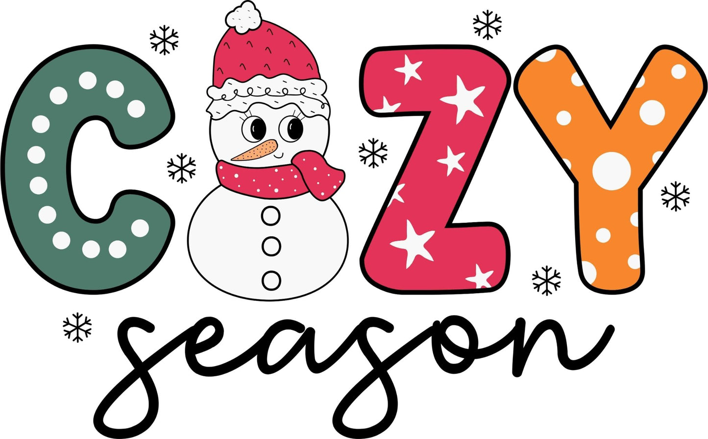 Cozy Season red,green, orange