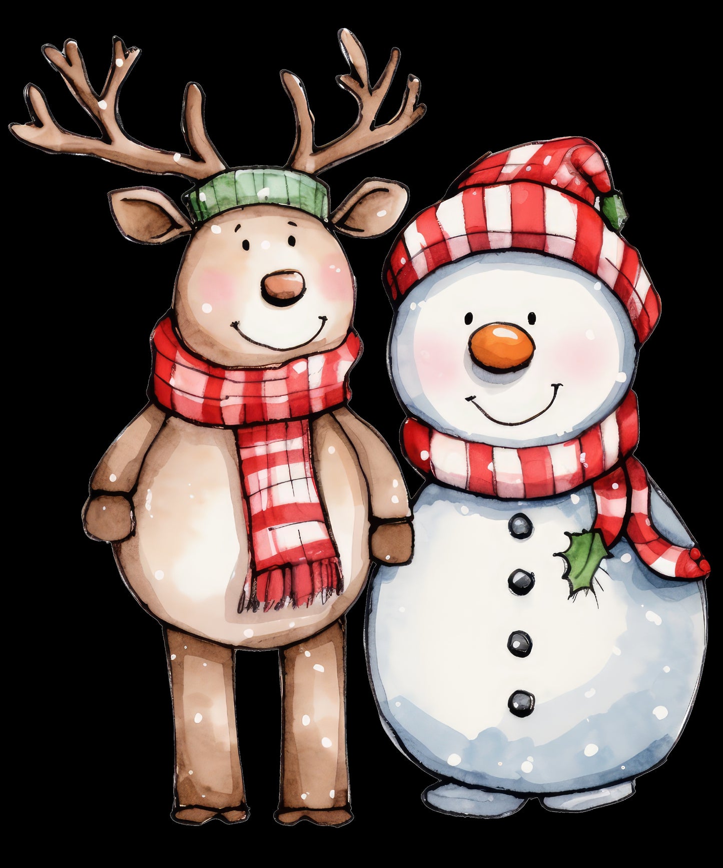 Reindeer and Snowman