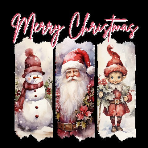 3 BLock Merry Christmas