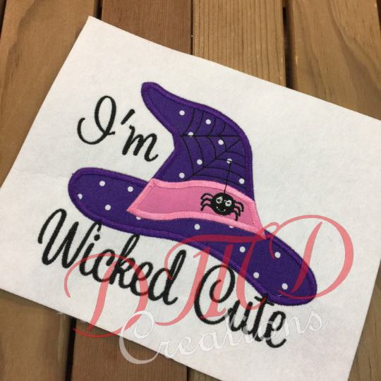 I'm Wicked Cute Shirt, Witch Hat Shirt - DMDCreations