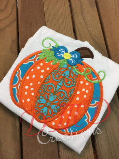 Pumpkin with Bow shirt, Harvest Shirt - DMDCreations
