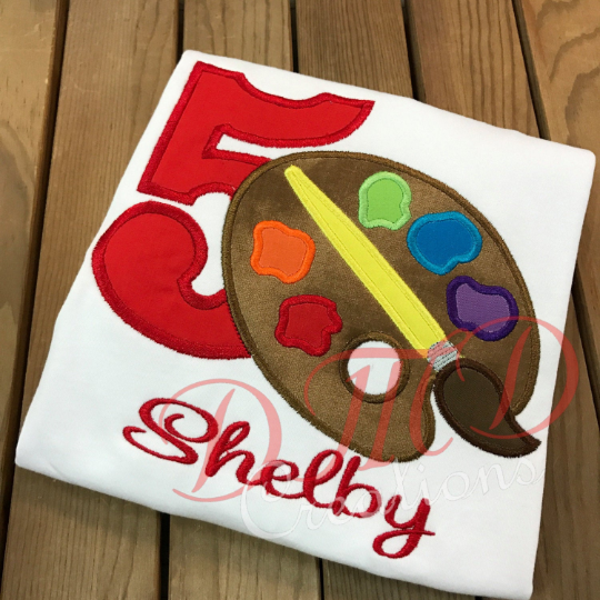 Paint Palette Shirt, Paint Palette Birthday shirt - DMDCreations