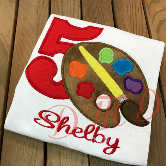 Paint Palette Shirt, Paint Palette Birthday shirt - DMDCreations