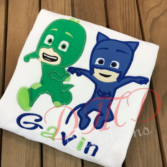 PJ Mask Shirt, PJ Mask T-shirt, Cat Boy Shirt, Gekko Boy Shirt, - DMDCreations