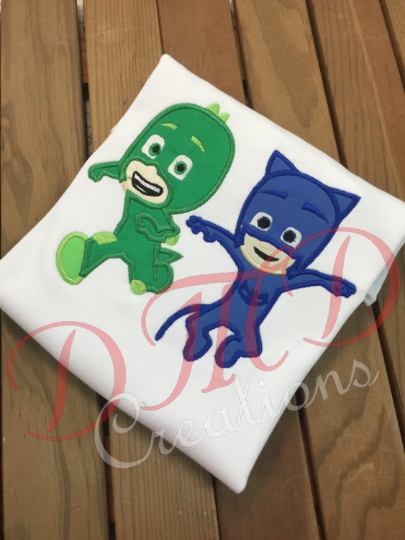 PJ Mask Shirt, PJ Mask T-shirt, Cat Boy Shirt, Gekko Boy Shirt, - DMDCreations