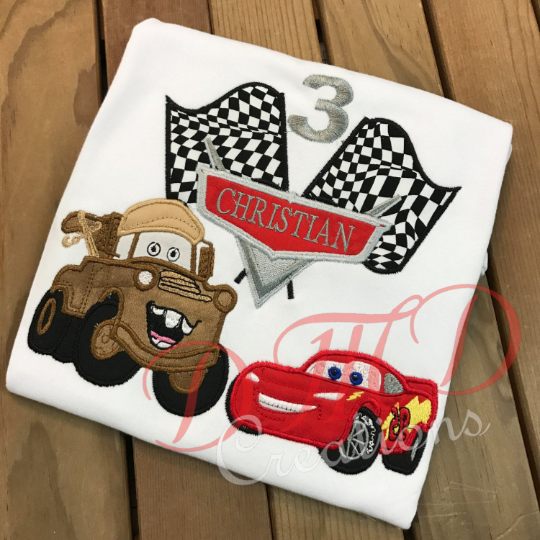 Lightning McQueen and Mater Shirt, Mater and McQueen Birthday Shirt, - DMDCreations