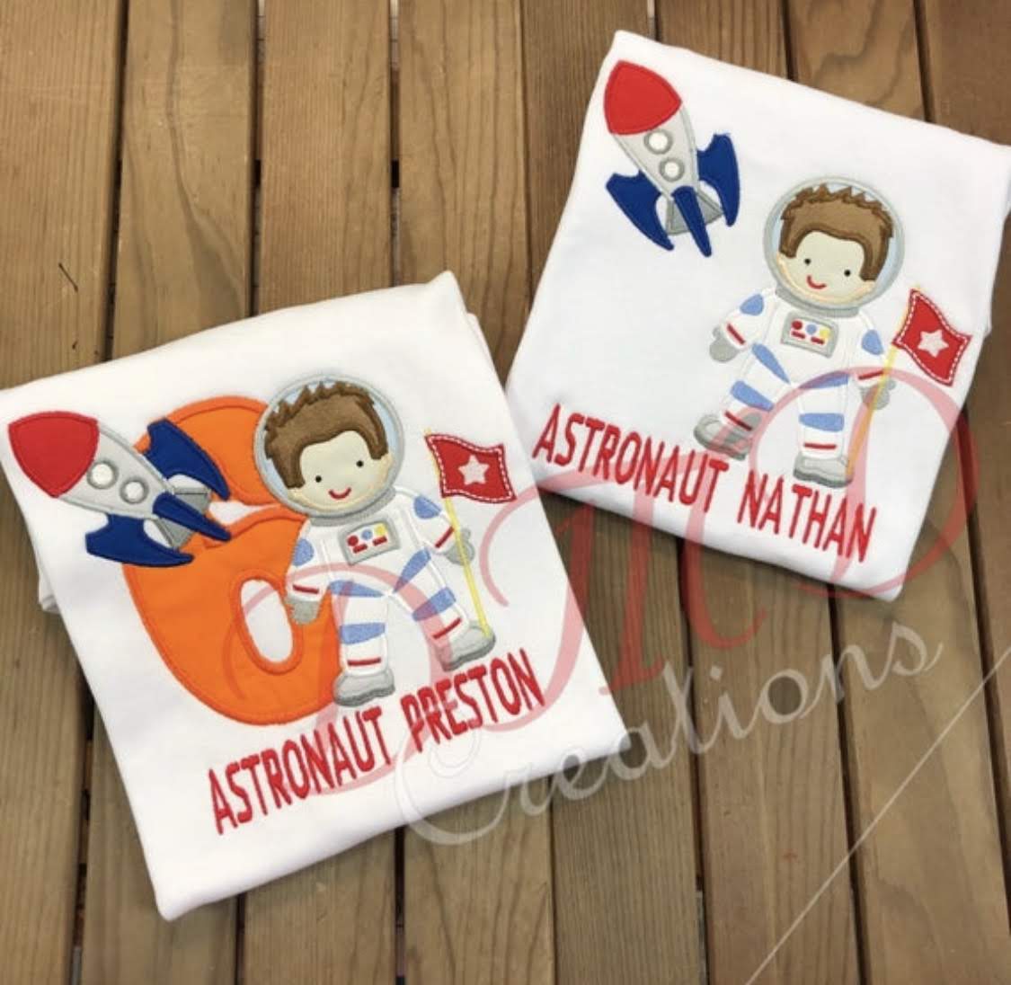 Astronaut Birthday Shirt, Outer Space birthday shirt, Astronaut Shirt - DMDCreations