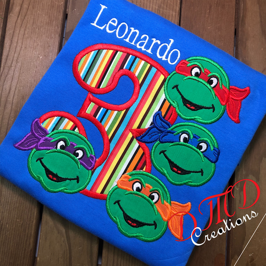 All Ninja Turtles Birthday Shirt,  Ninja Turtle Shirt, Ninja Turtle Birthday Shirt - DMDCreations
