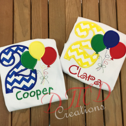 Balloon Birthday Shirt, Balloon Shirt - DMDCreations