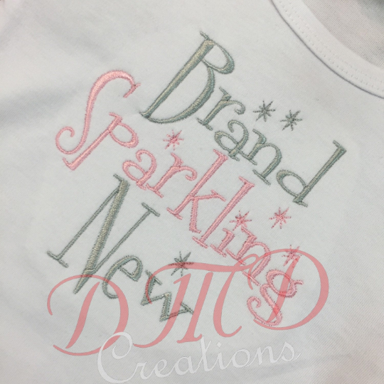 Brand Sparkling New Embroidery Shirt, New Baby Embroidery Shirt - DMDCreations