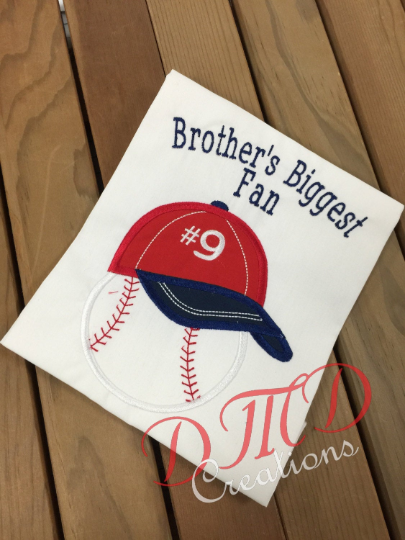 Baseball Brother Shirt , Brother's Biggest Fan Shirt, Baseball Sibling Shirt - DMDCreations