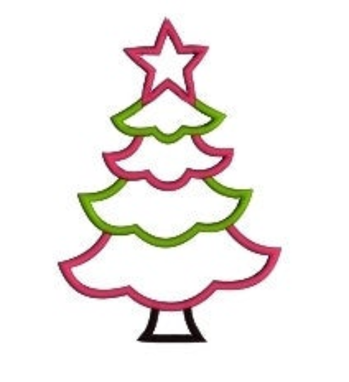 Christmas Tree Shirt , Applique Christmas Tree Shirt - DMDCreations