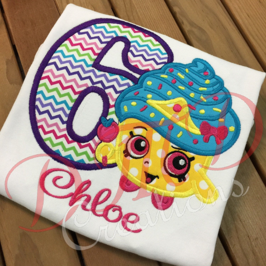 Shopkins Cupcake Queen Shirt, Cupcake Queen Birthday Shirt - DMDCreations