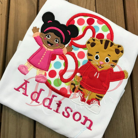 Miss Elena and Daniel The Tiger Birthday Shirt, Miss Elena Daniel tiger - DMDCreations