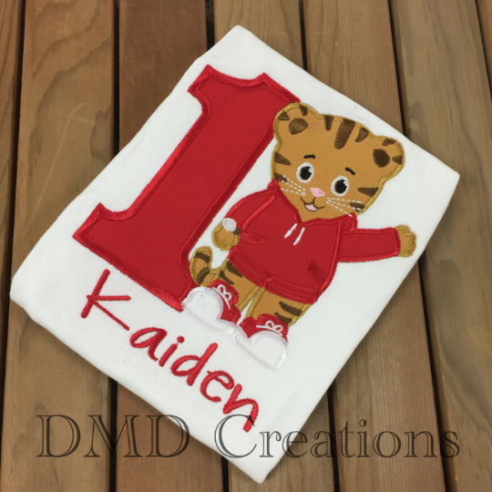Daniel The Tiger Birthday shirt, Daniel Birthday Shirt, Daniel Shirt, - DMDCreations