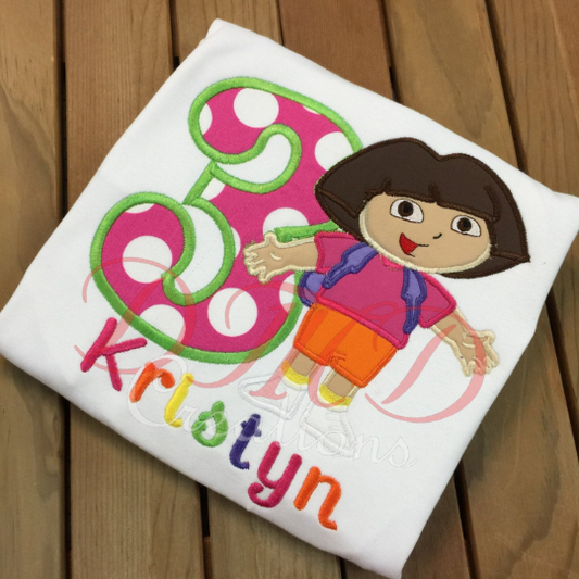 Dora The Explorer Shirt, Dora Explorer Birthday Shirt - DMDCreations