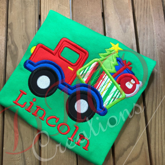Christmas Dump Truck Shirt, Dump Truck with Christmas tree - DMDCreations