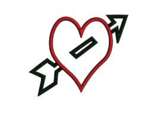 Arrow Through heart shirt  , Valentine Themed Shirt - DMDCreations