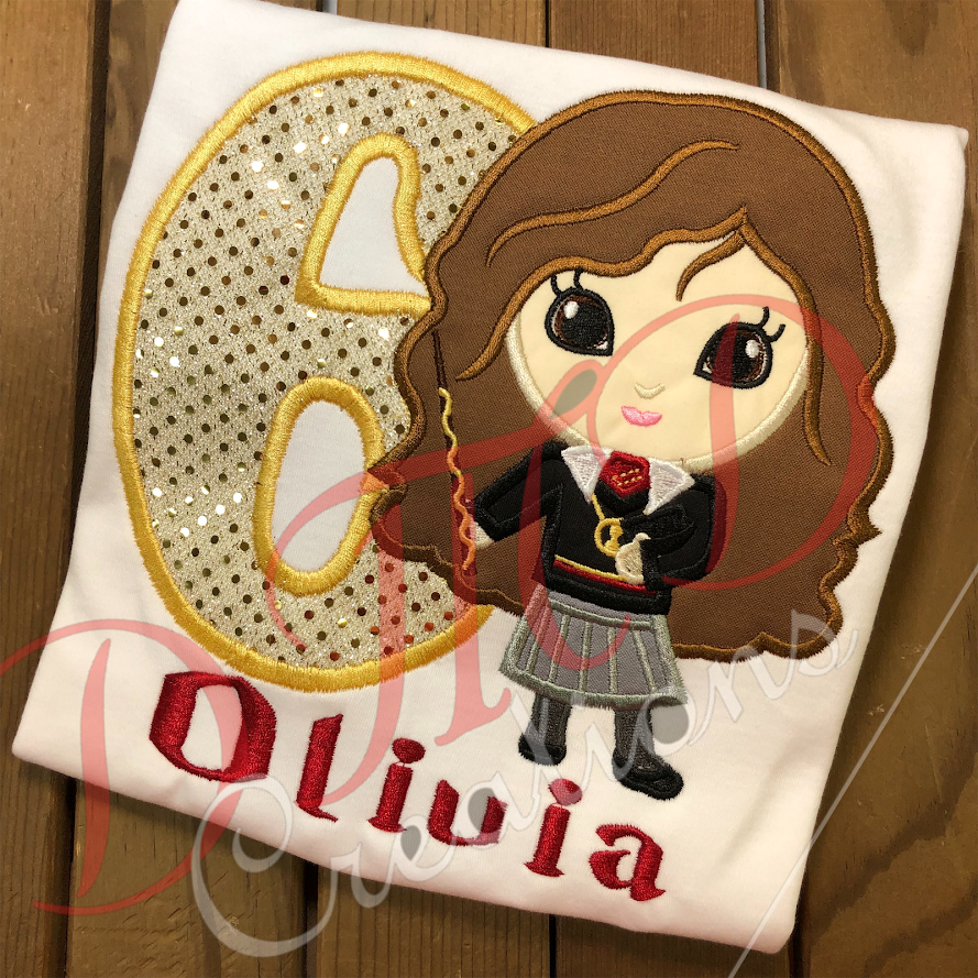 Herimone applique Birthday Shirt, Herimone Applique Shirt - DMDCreations
