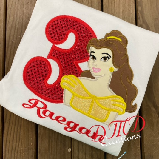 Disney Princesses Shirt, Princess Belle  Shirt,