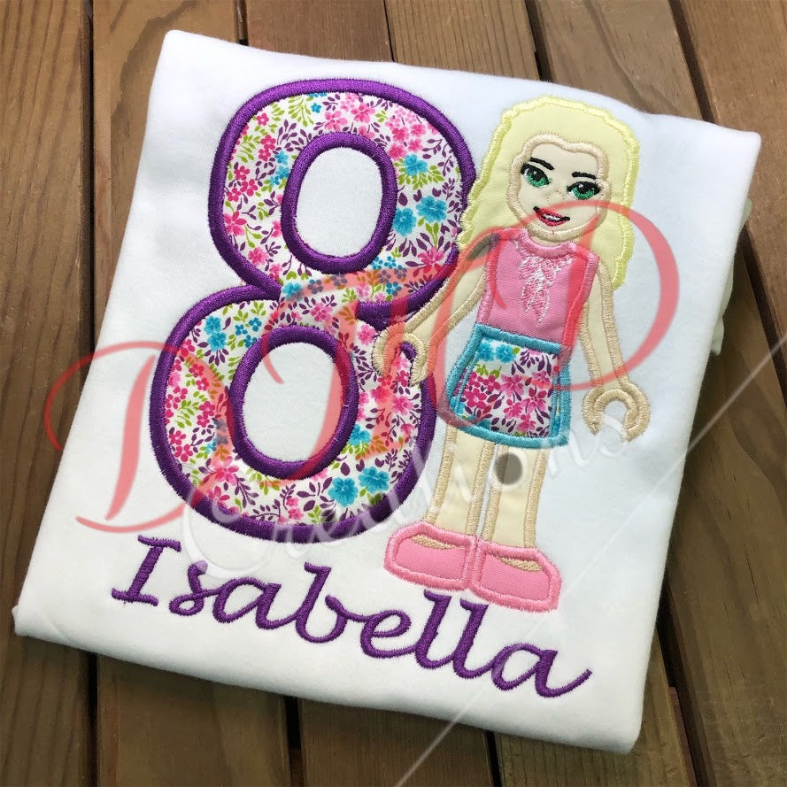 Building Block Friends Birthday Shirt, Lego Friends Birthday - DMDCreations