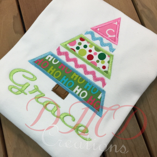 Ric Rac Christmas Tree Shirt , Christmas tree Shirt - DMDCreations