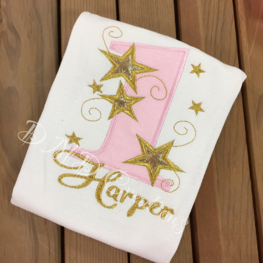 Star First birthday shirt, First Star birthday shirt - DMDCreations