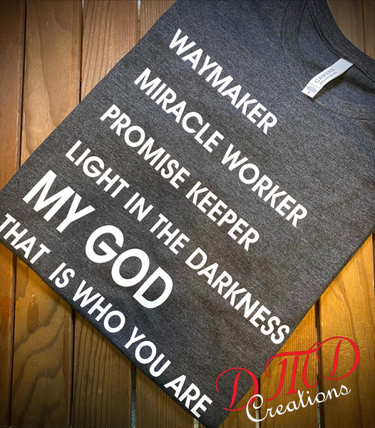 Waymaker Shirt, Miracle worker, Faith Shirt, Christian Tees, Religious Clothing - DMDCreations