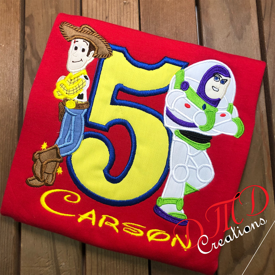 Toy Story Characters Shirt, Buzz and Woody Birthday shirt, - DMDCreations