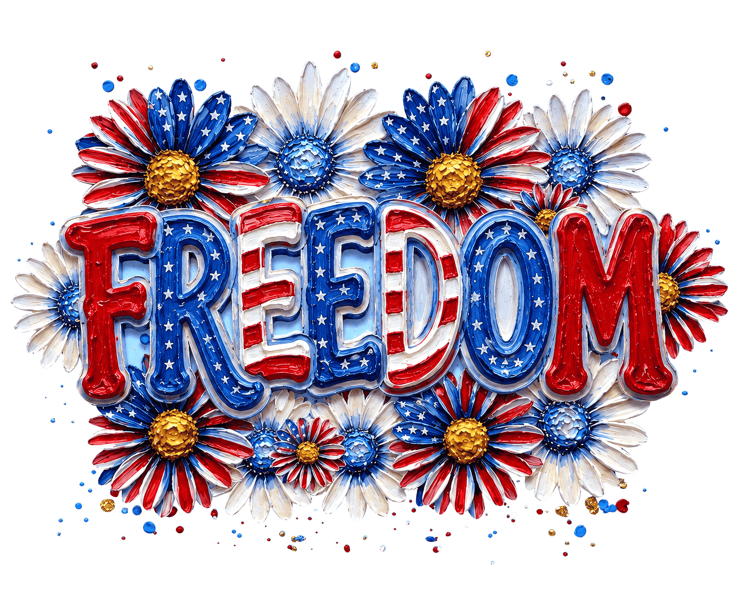 Floral Freedom 4th of July