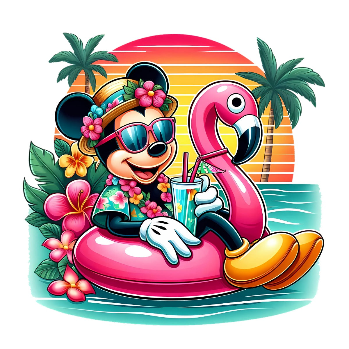 Floating Mickey Flamingo