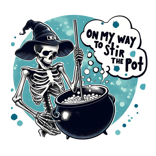 On My Way to Stir the Pot Aqua