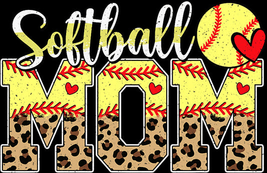 Softball Mom Leopard
