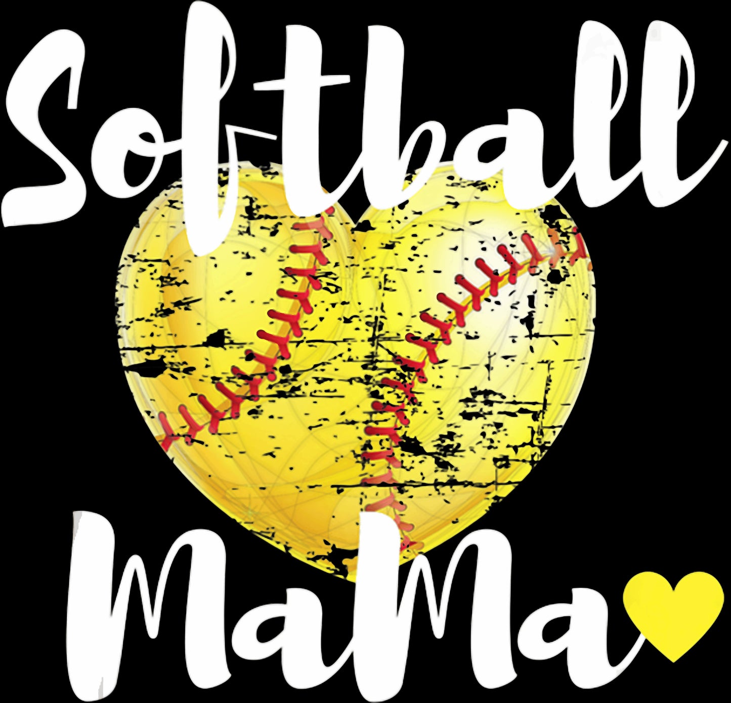Softball heart mama