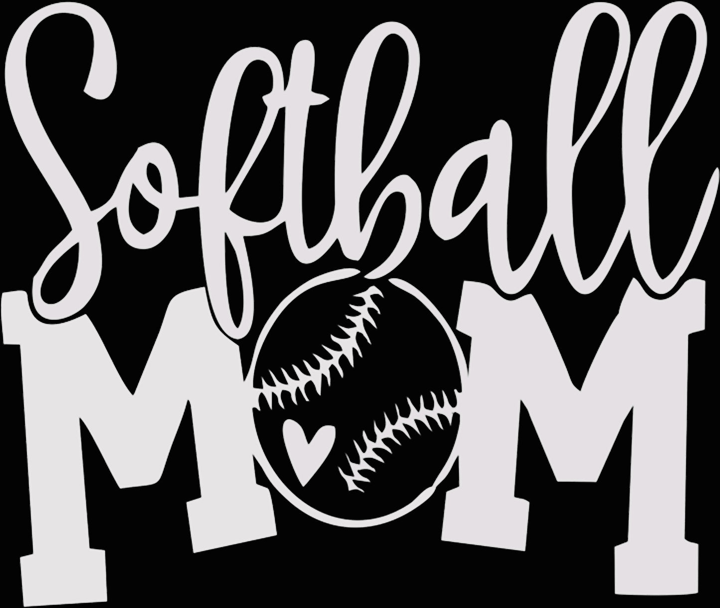 White Softball Mom