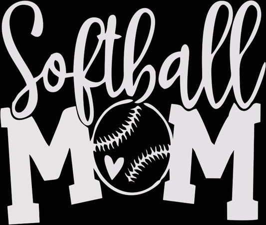 White Softball Mom
