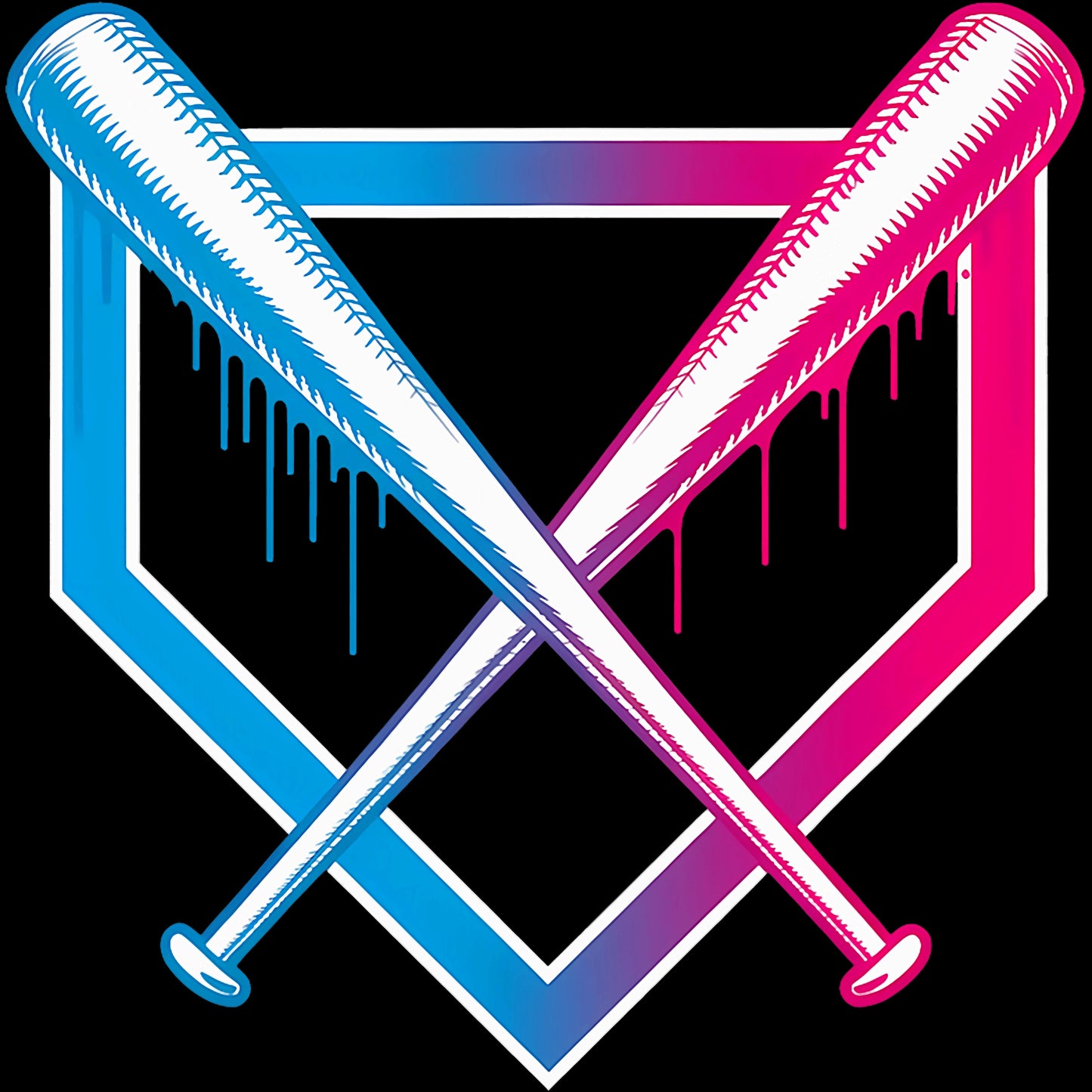 Neon Baseball Diamond