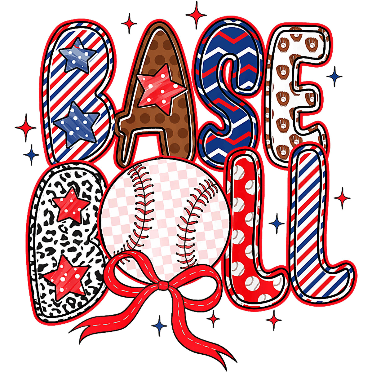 Baseball 1 Color Multi Color Baseball – DMDCreations