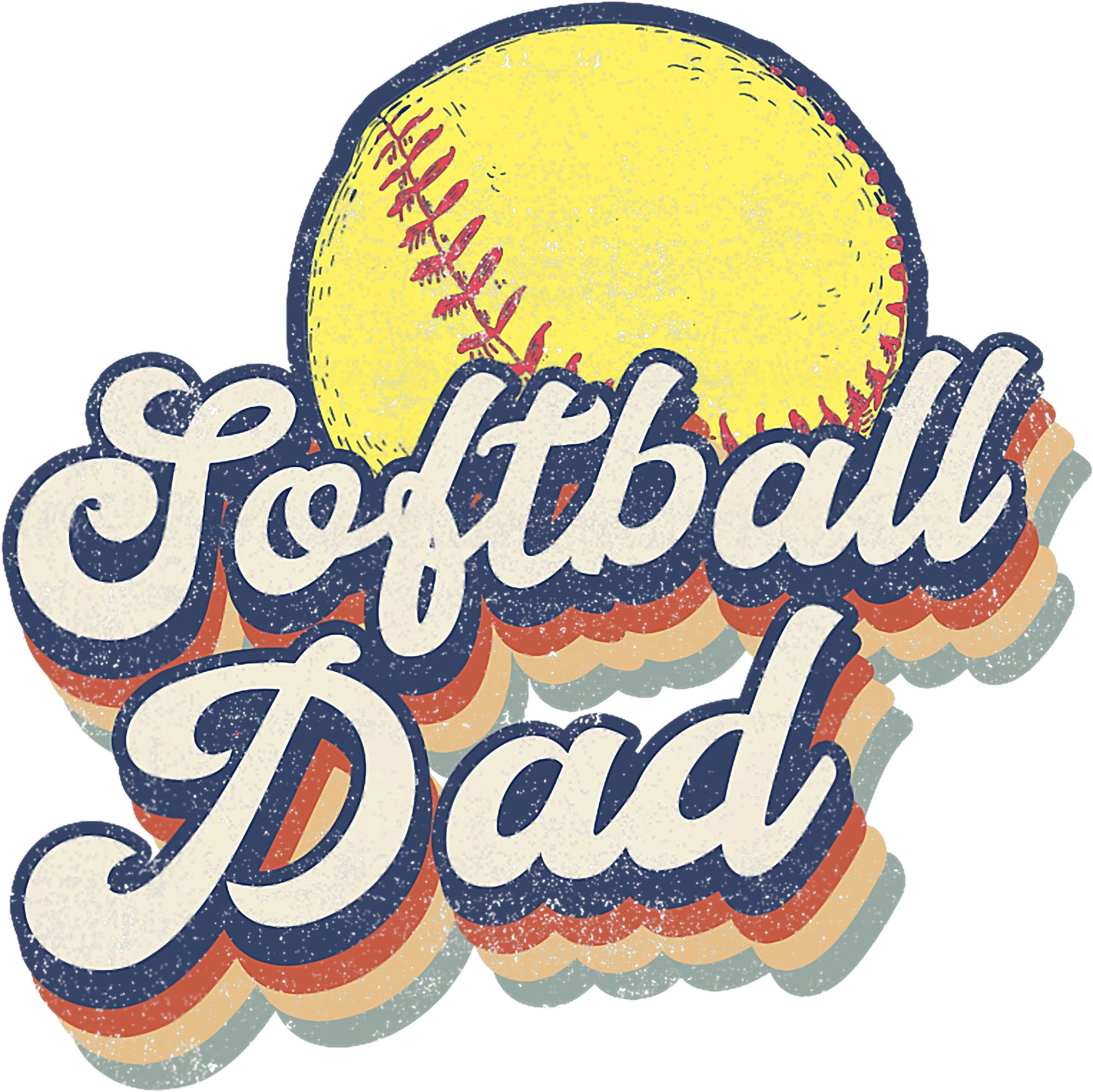 Retro Softball Dad