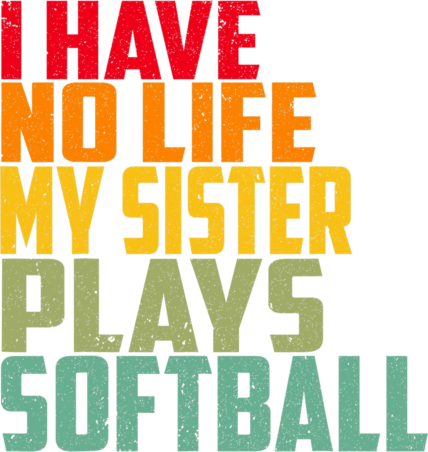 Sister Plays Softball