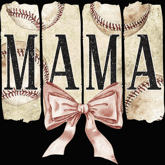 Mama 4 Block pink bow