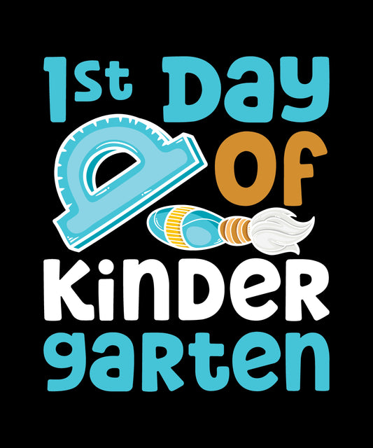 1st Day of Kindergarten Brush