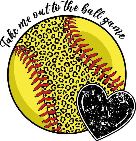 Take me Out to the ball game black heart