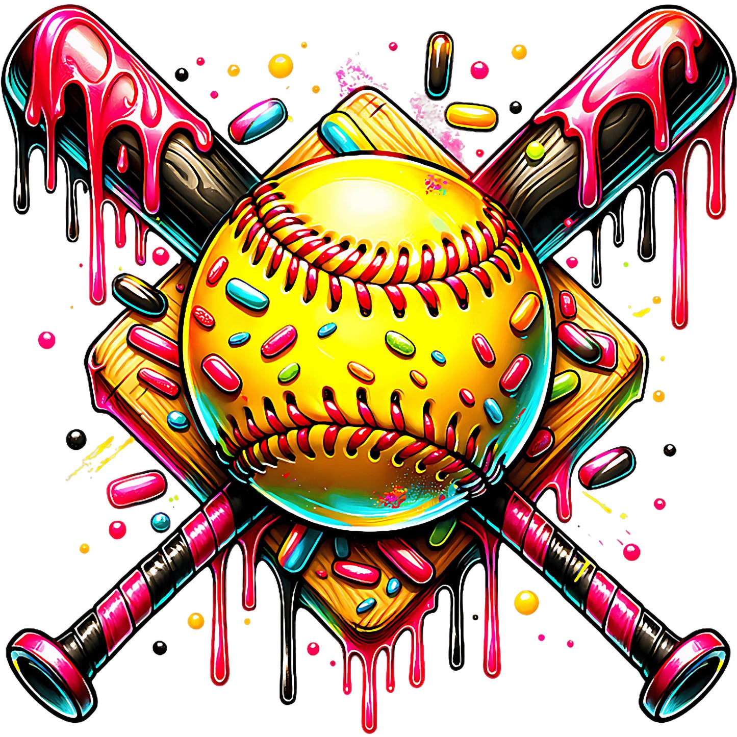 Bats Softball Sprinkles